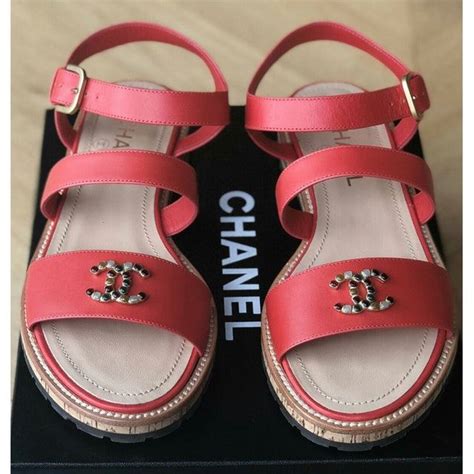 chanel leather sandal|buy Chanel sandals online.